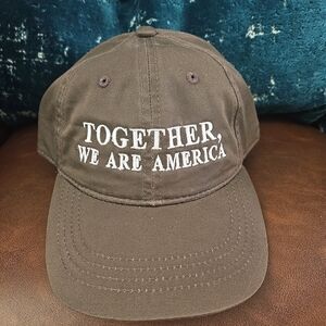 Together, We Are America Embroidered Baseball Cap - Brown